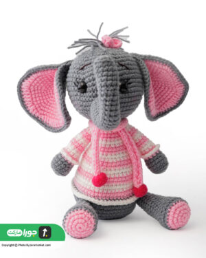 عروسک فیل صورتی کوچک با قیمت مناسب